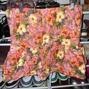 Floral Mini Skirt